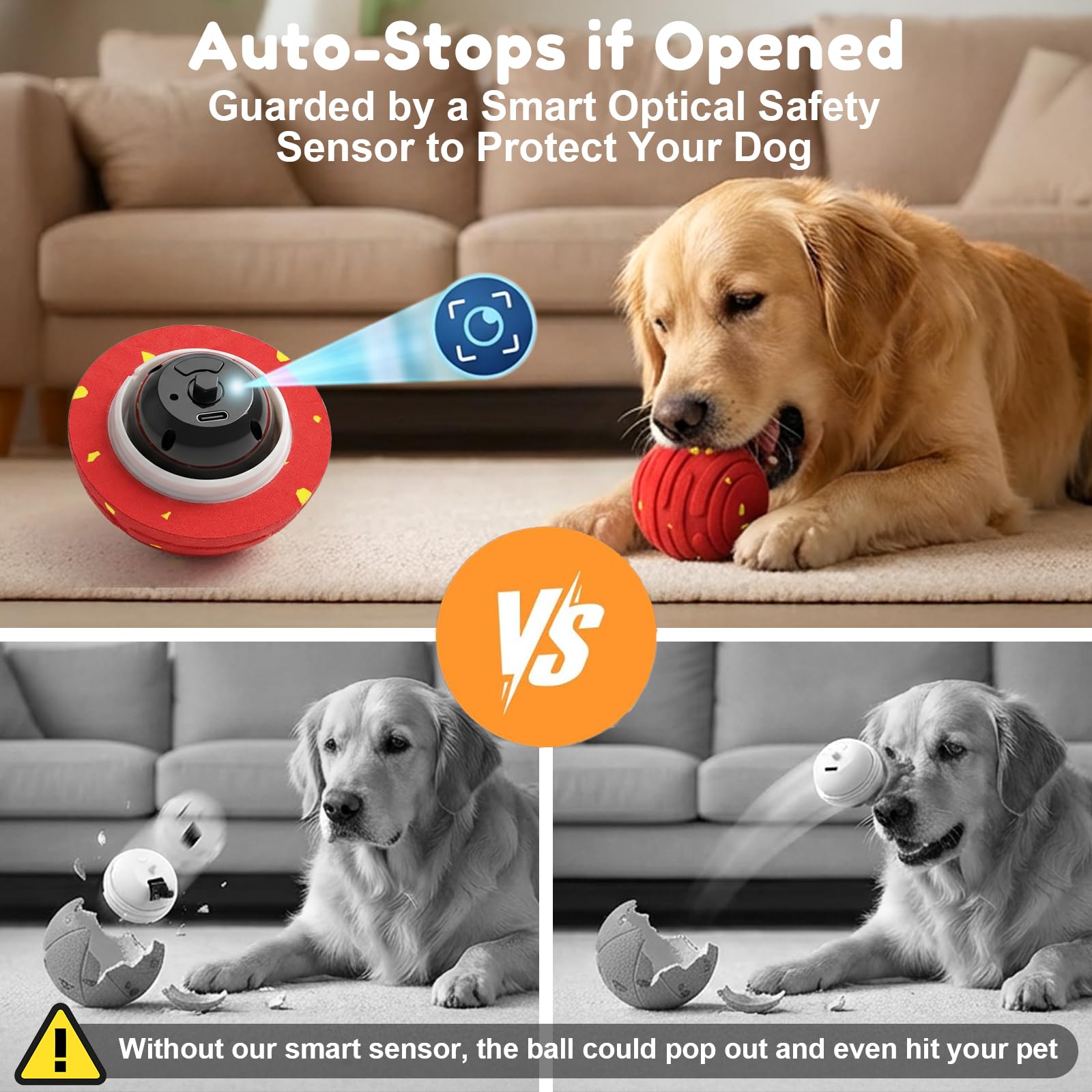 TBC PET 3.15-inch ball fits dogs of all sizes for versatile play