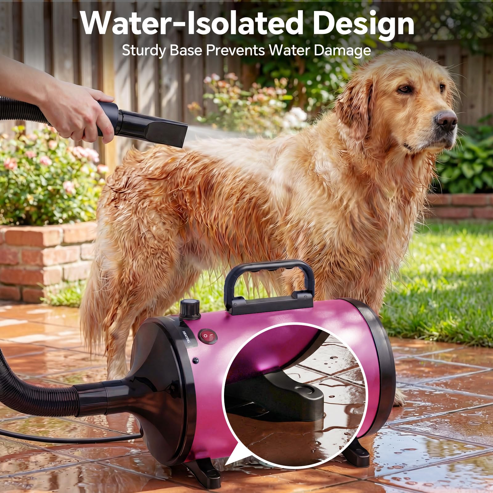 TBC PET Dog Dryer heat safety feature prevents overheating during operation