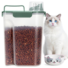 TBMax bottle-green food storage container, front view, highlighting 6-quart capacity for pet food