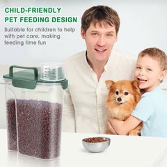 BPA-free, durable construction supports long-term pet food storage