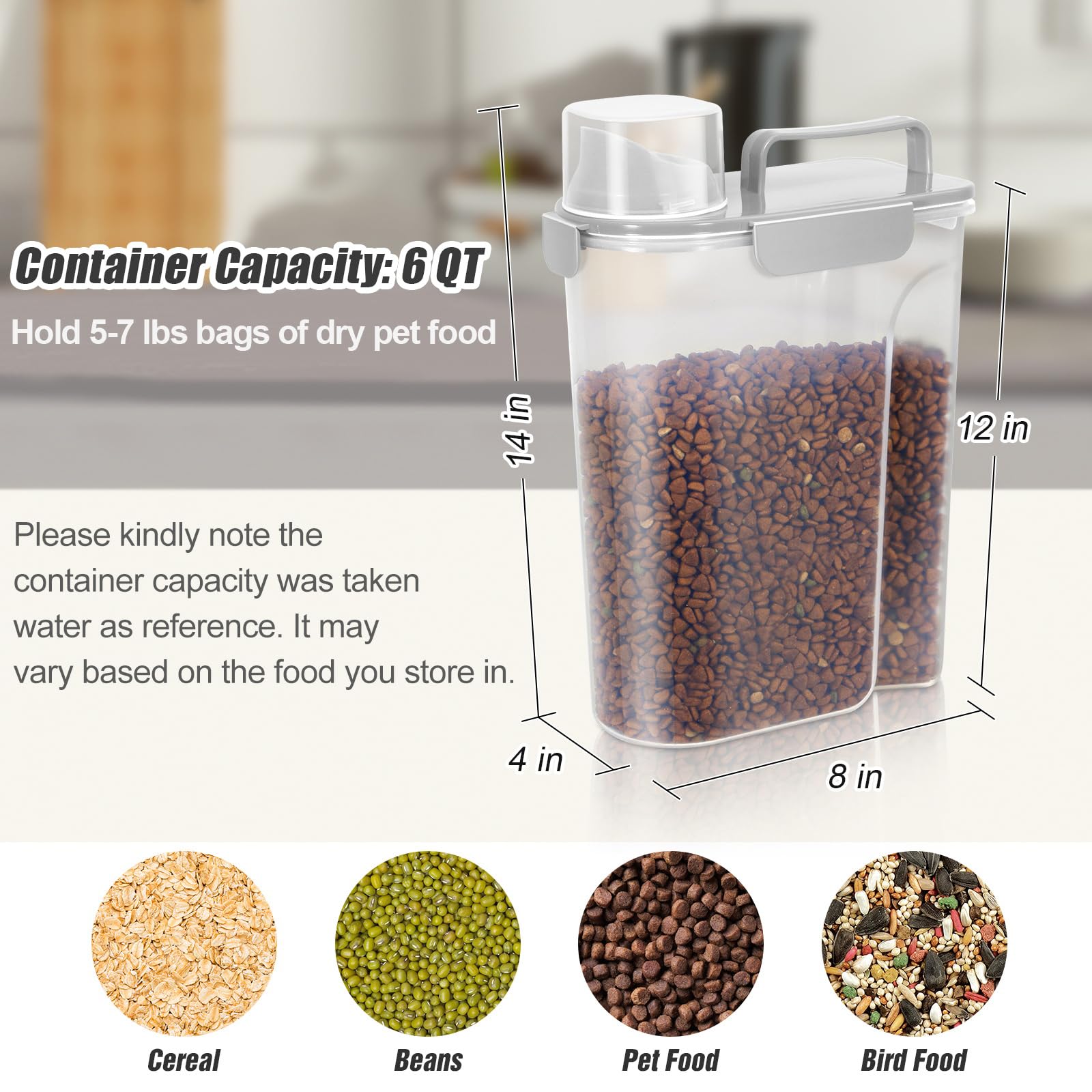 TBMax BPA-free durable container close-up for safe pet food storage