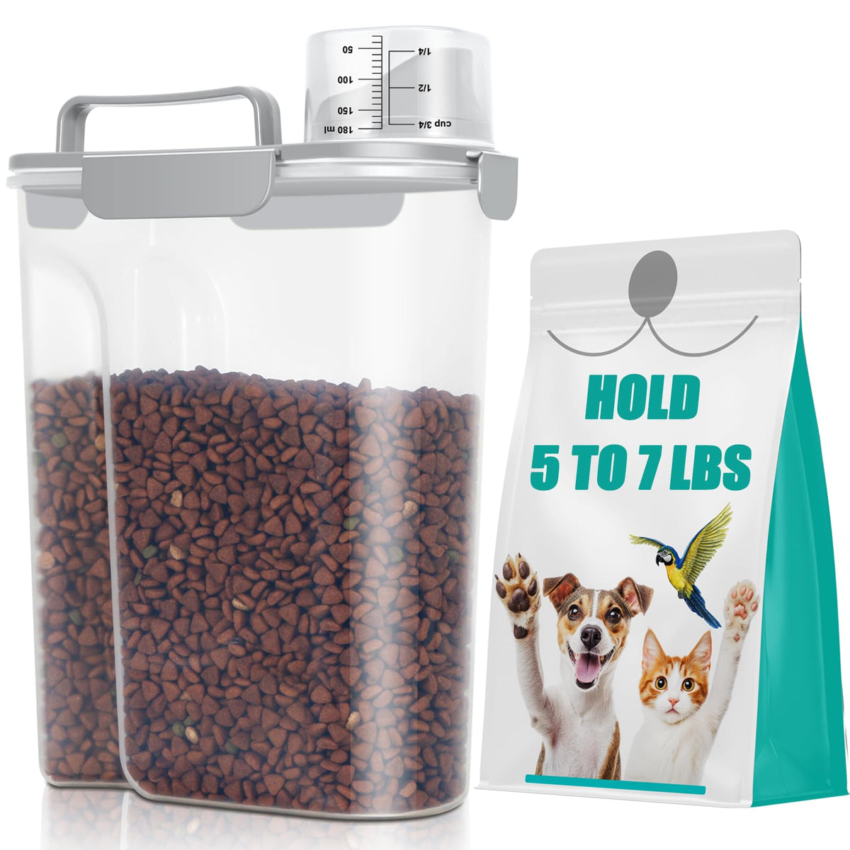TBMax storage container with airtight lid keeps kibble fresh