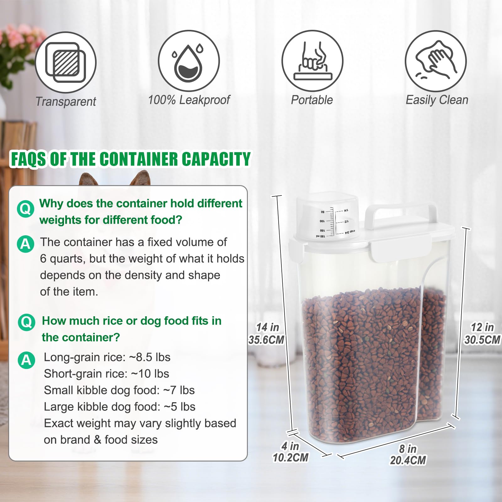 TBMax large-spout design for easy dispensing of kibble.