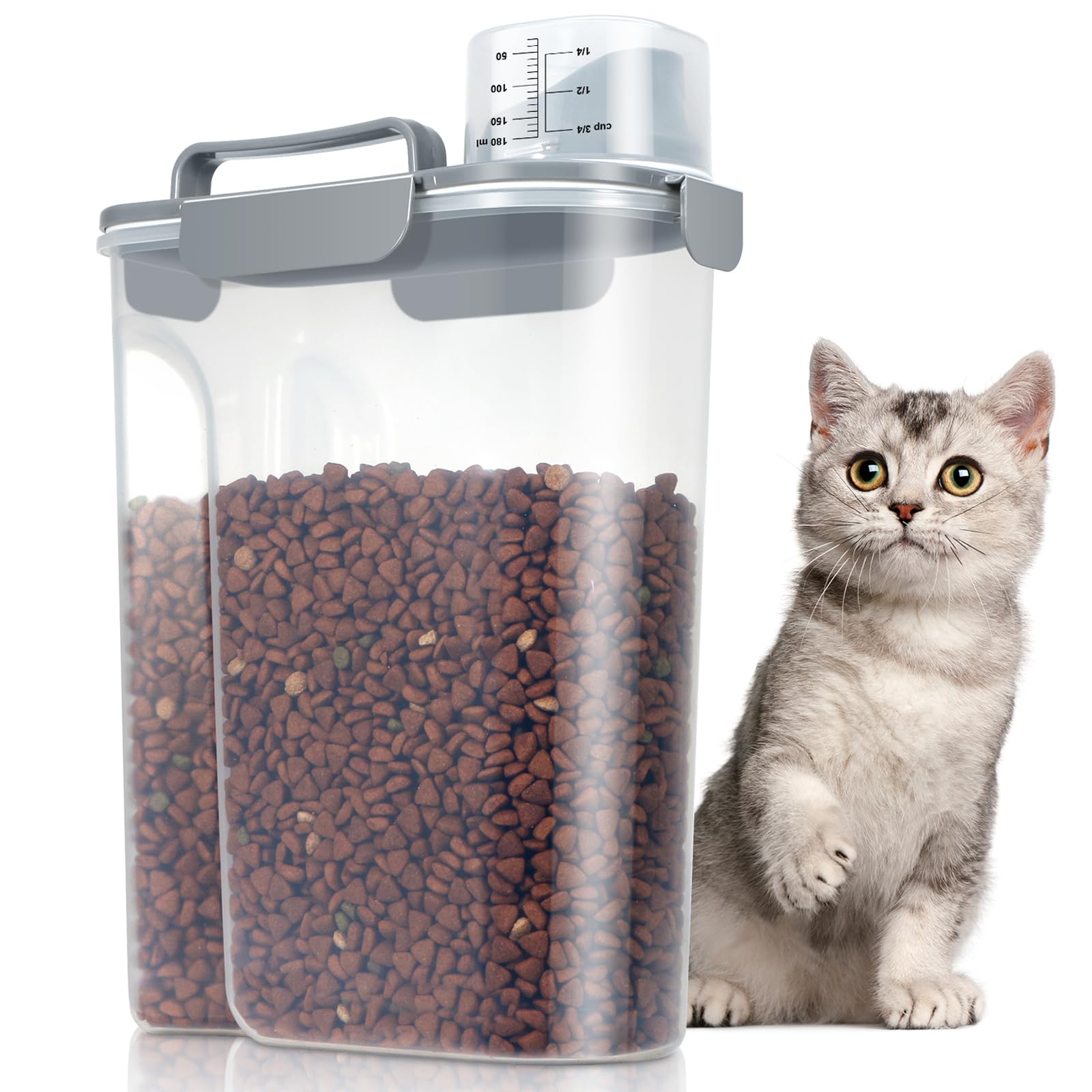 TBMax large cat food container with a wide spout for easy pouring.