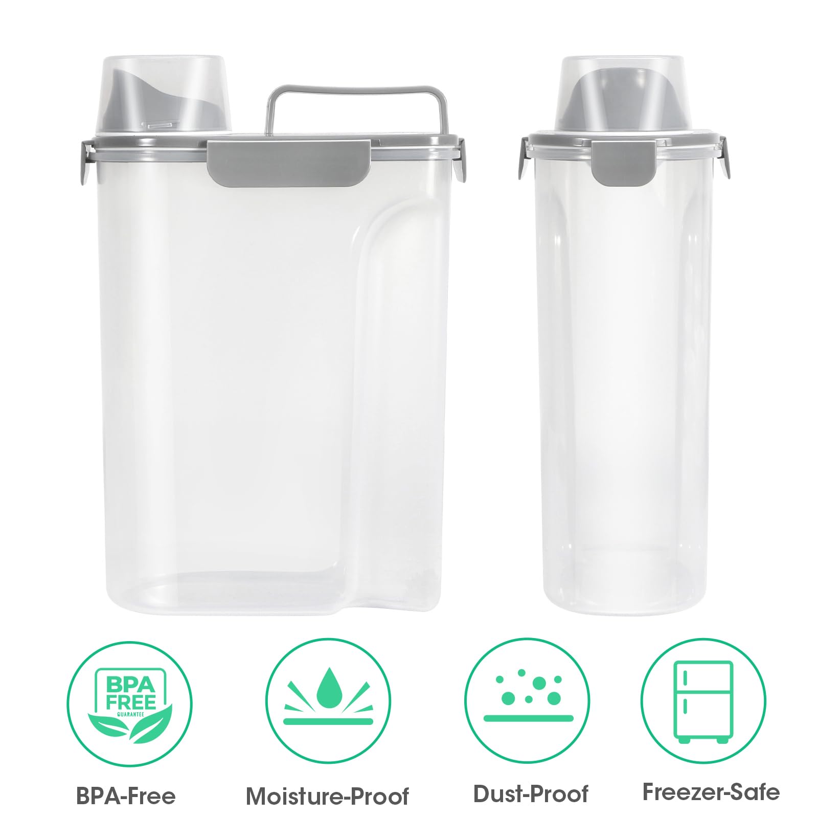 TBMax measuring cup and spout shown for precise portions
