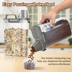 TBMax travel-friendly dog food container with handles keeps meals portable.