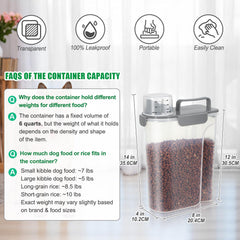 TBMax travel dispenser shows the handle for mess-free feeding on the move.
