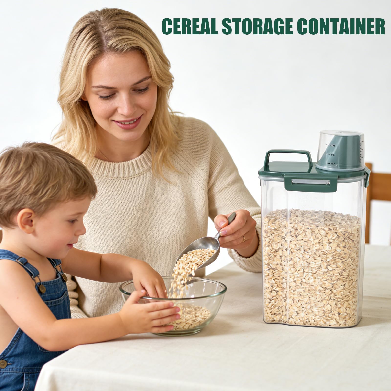 TBMAXS pine green compact design saves pantry space and keeps shelves neat.