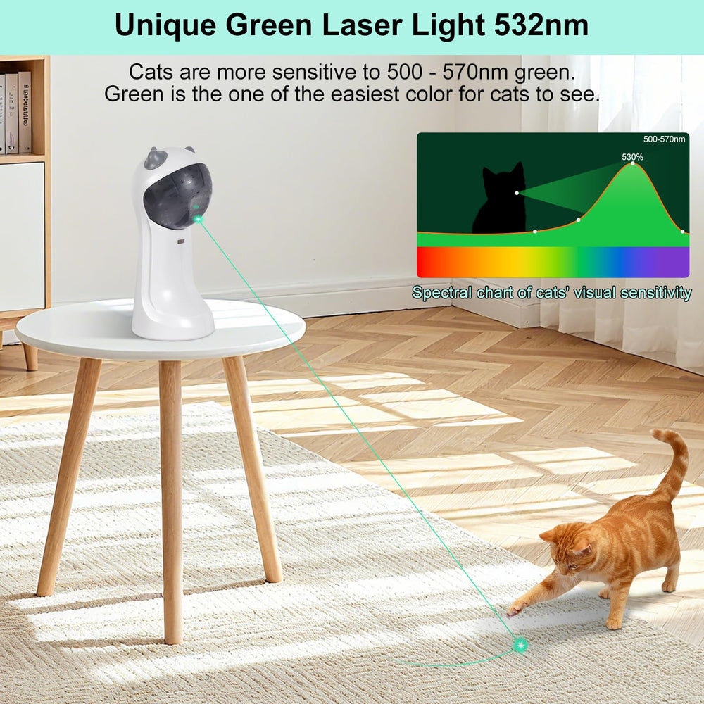 TBTeek cat toy displays five patterns to spark curiosity and interactive fun