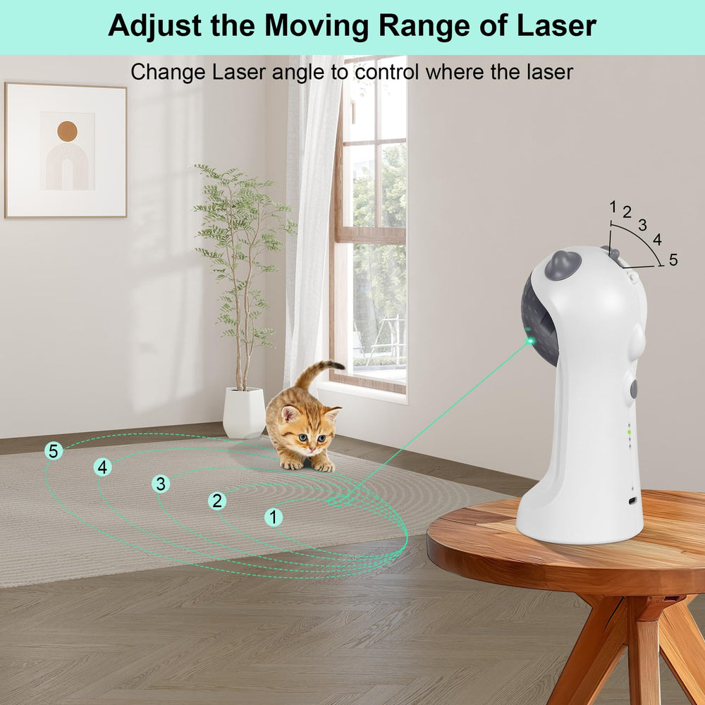 TBTeek cat toy provides four speed modes for different energy levels