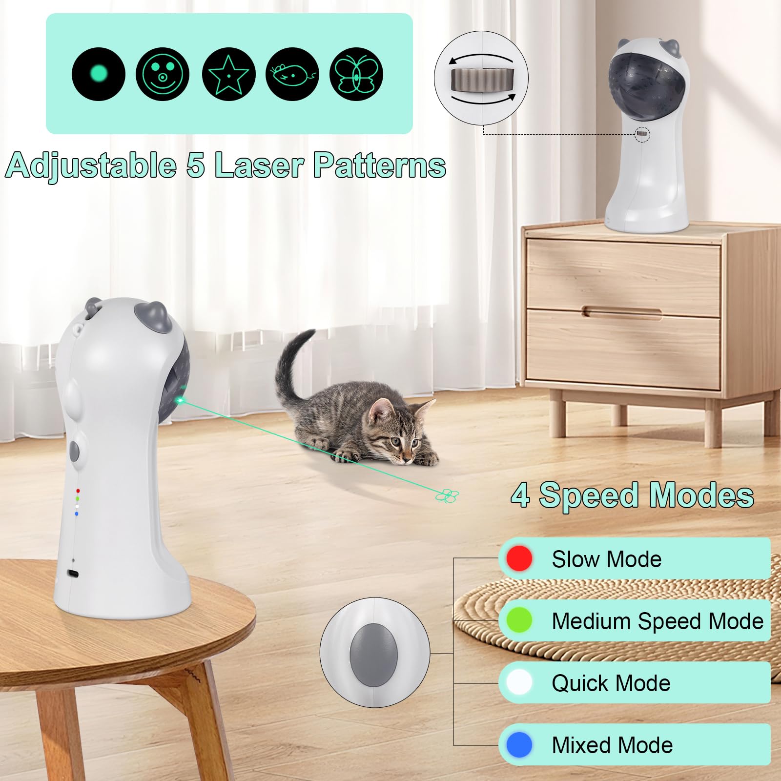 TBTeek motion-activated toy activates for 10 minutes when movement is detected