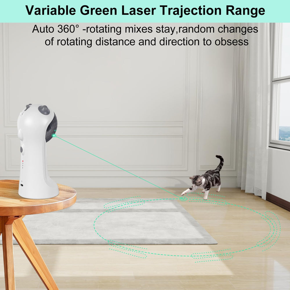 TBTeek cat toy package includes charger cable and manual