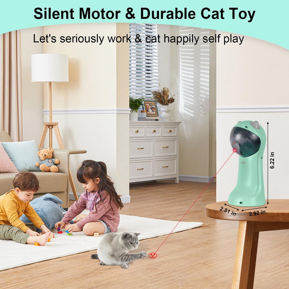 TBTeek cat toy packaging with manual and cable for easy setup.