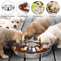 tchrules 10-inch bowls for small dogs and kittens, easy reach during meals.