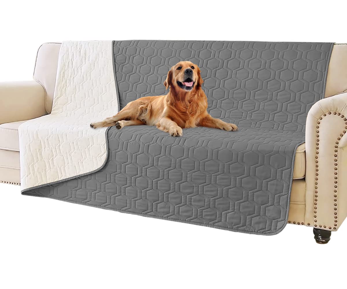 Tcksstex waterproof dog bed cover on sofa protects furniture from spills and scratches