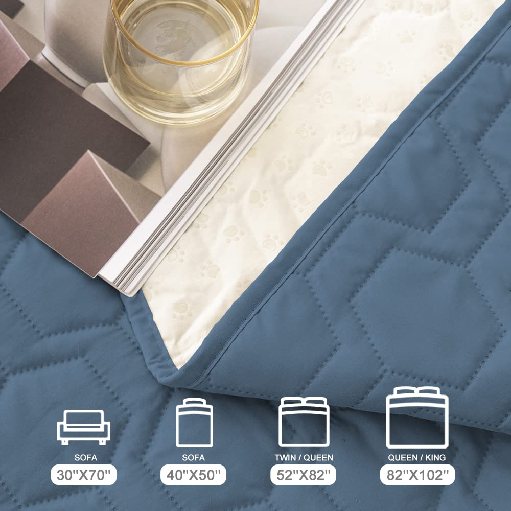 Inner waterproof layer of Tcksstex bed cover visible from side view
