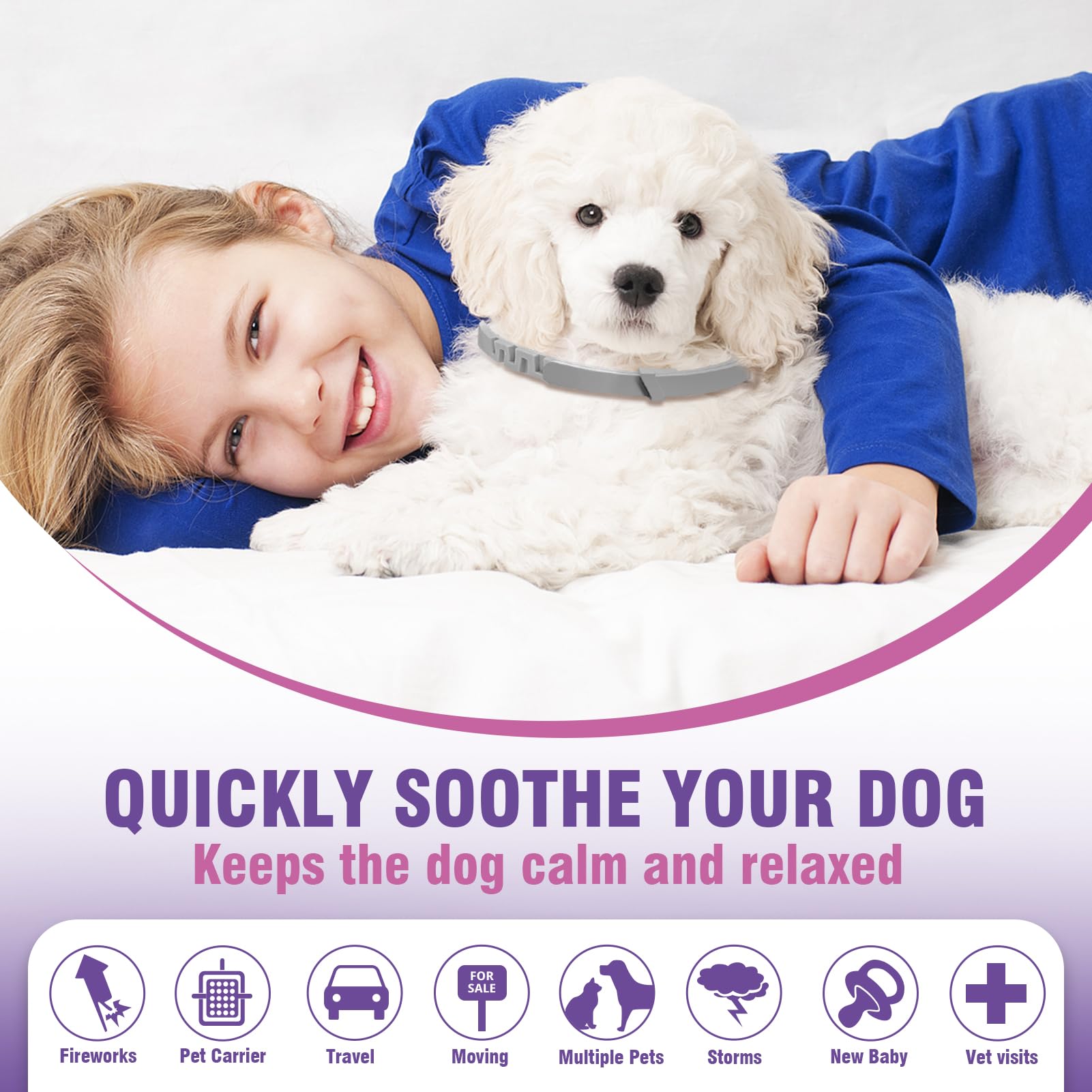 Tcllka adjustable dog collar offers secure fit for all breeds.
