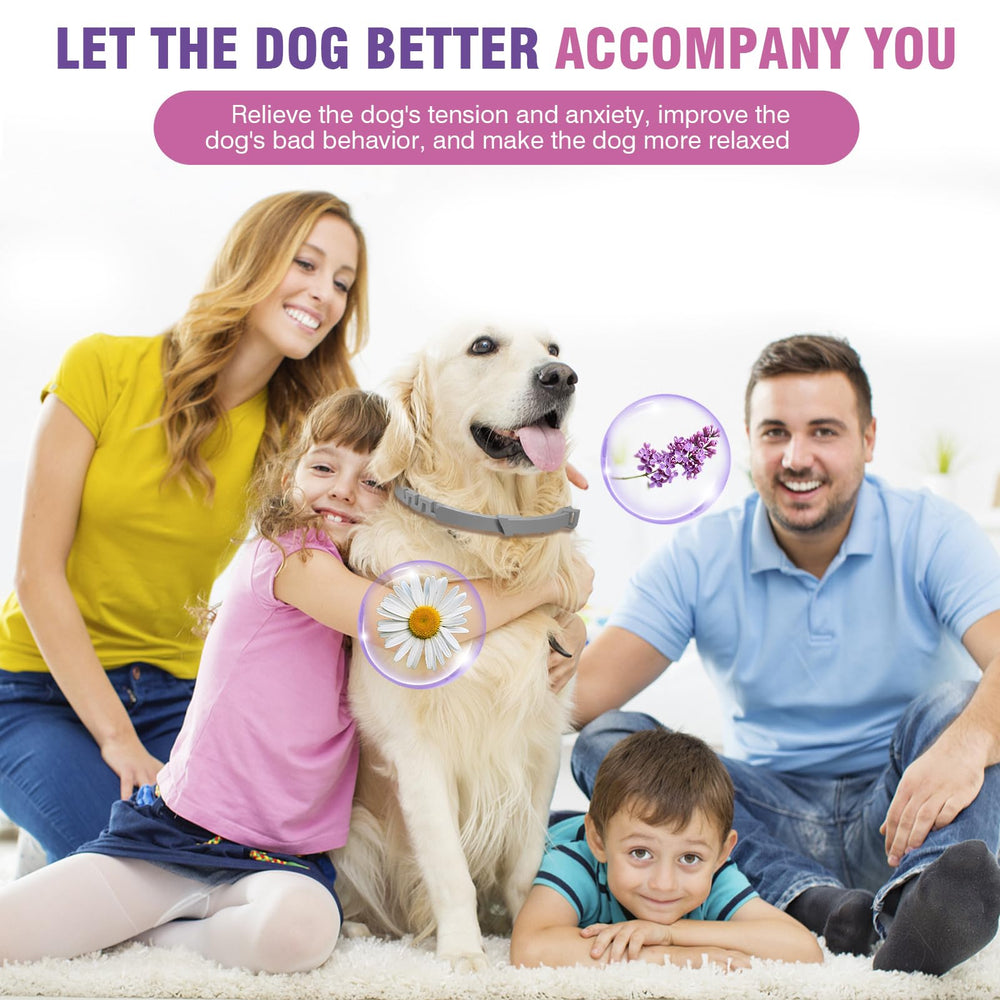 Tcllka calming collar adjustable to 65 cm—fits dogs of many sizes
