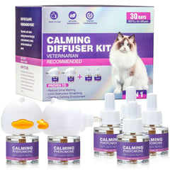 Tcllka cat calming diffuser packaging in a box, convenient starter kit.