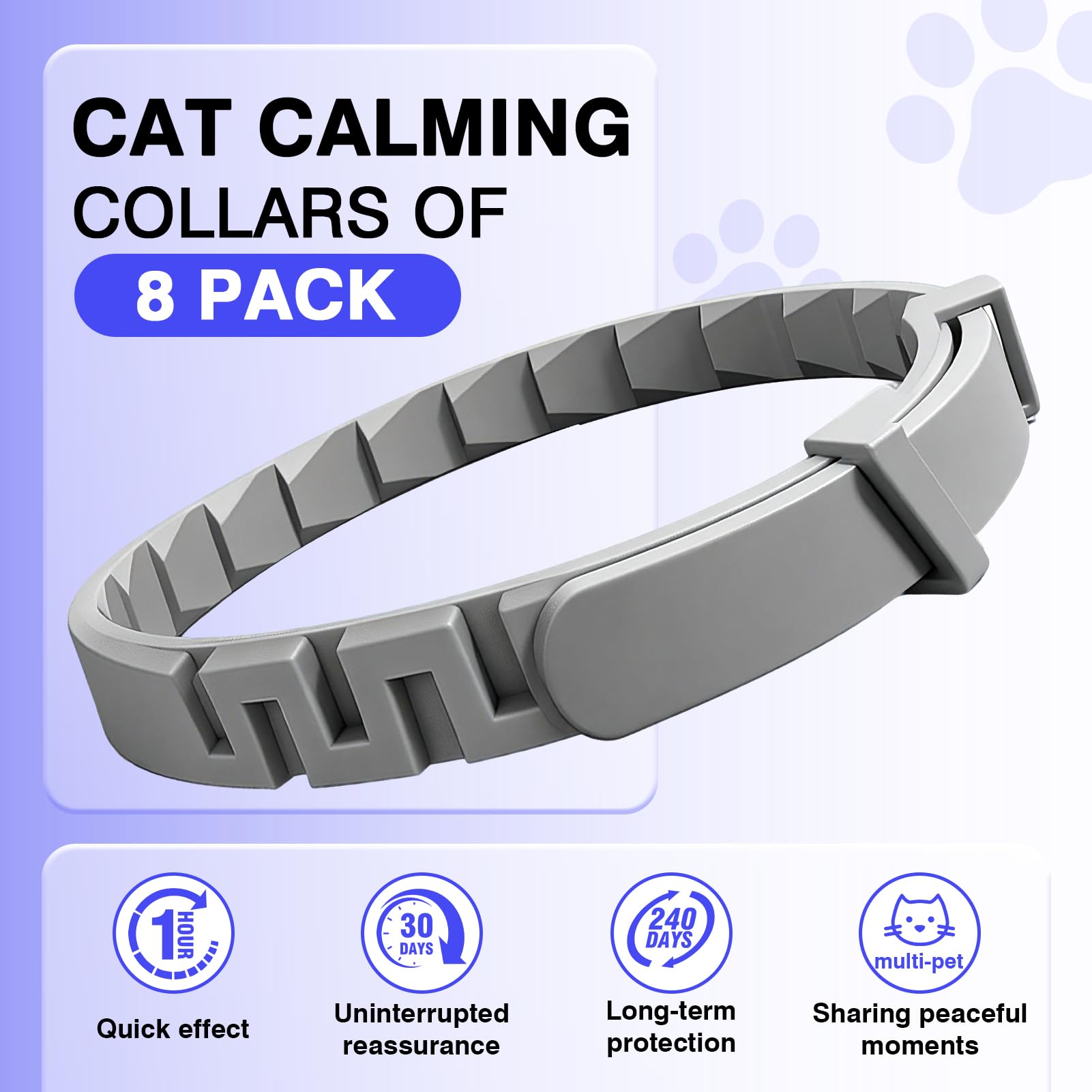 Close-up of Tcllka pheromone collar releasing calming signals for cats.