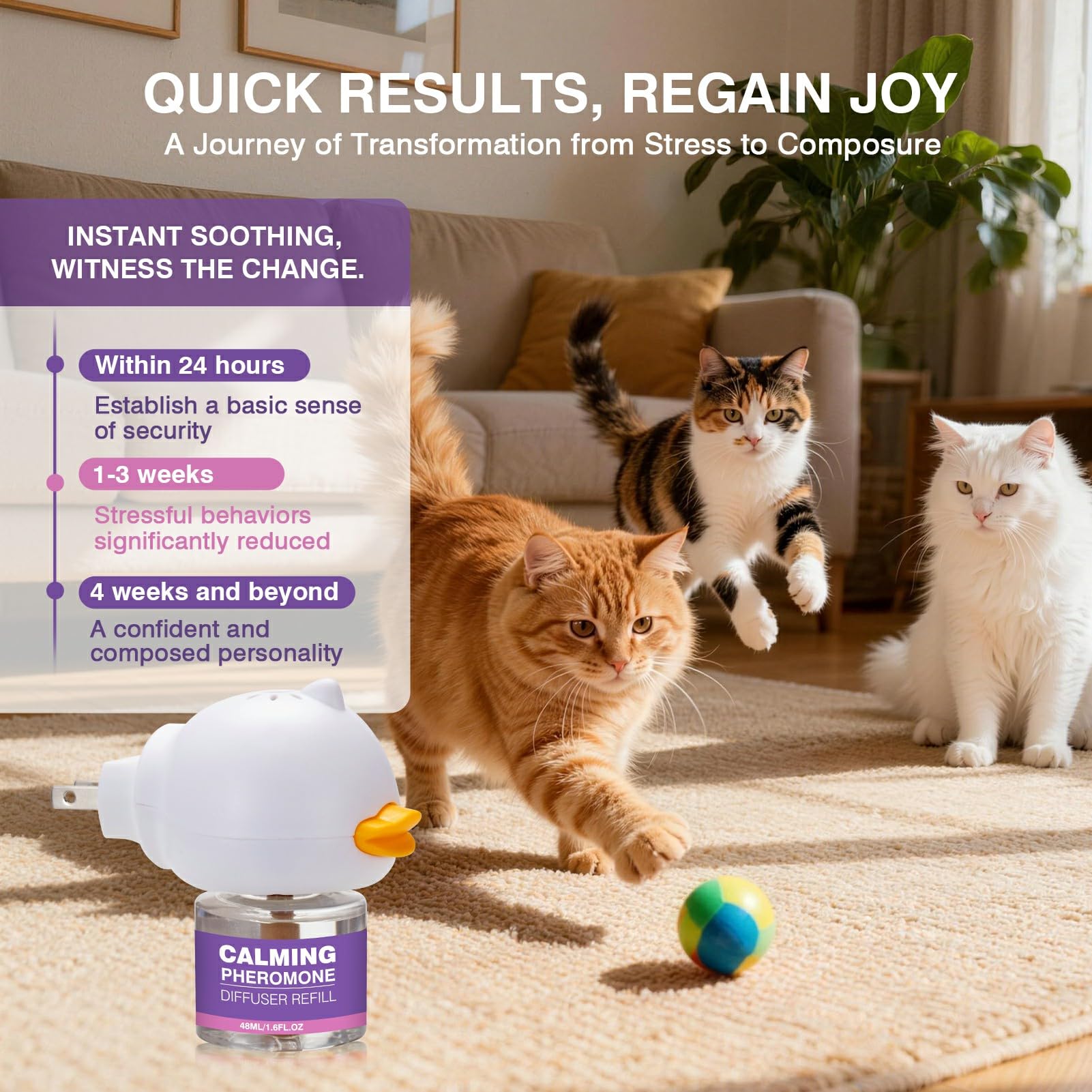 Tcllka diffuser shown as veterinarian-recommended calming solution.