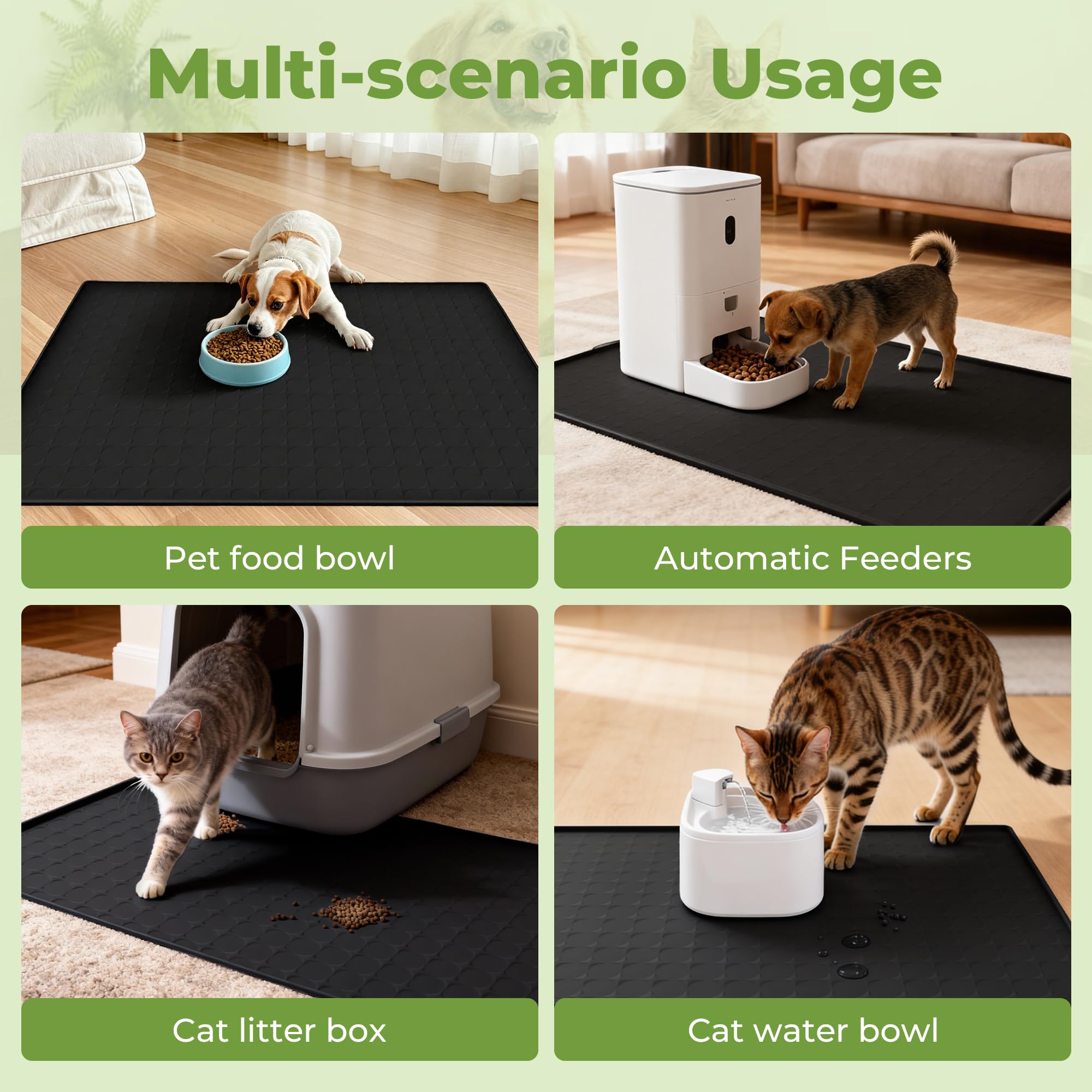 TCULOSD durable pet mat, a practical gift for pet homes.