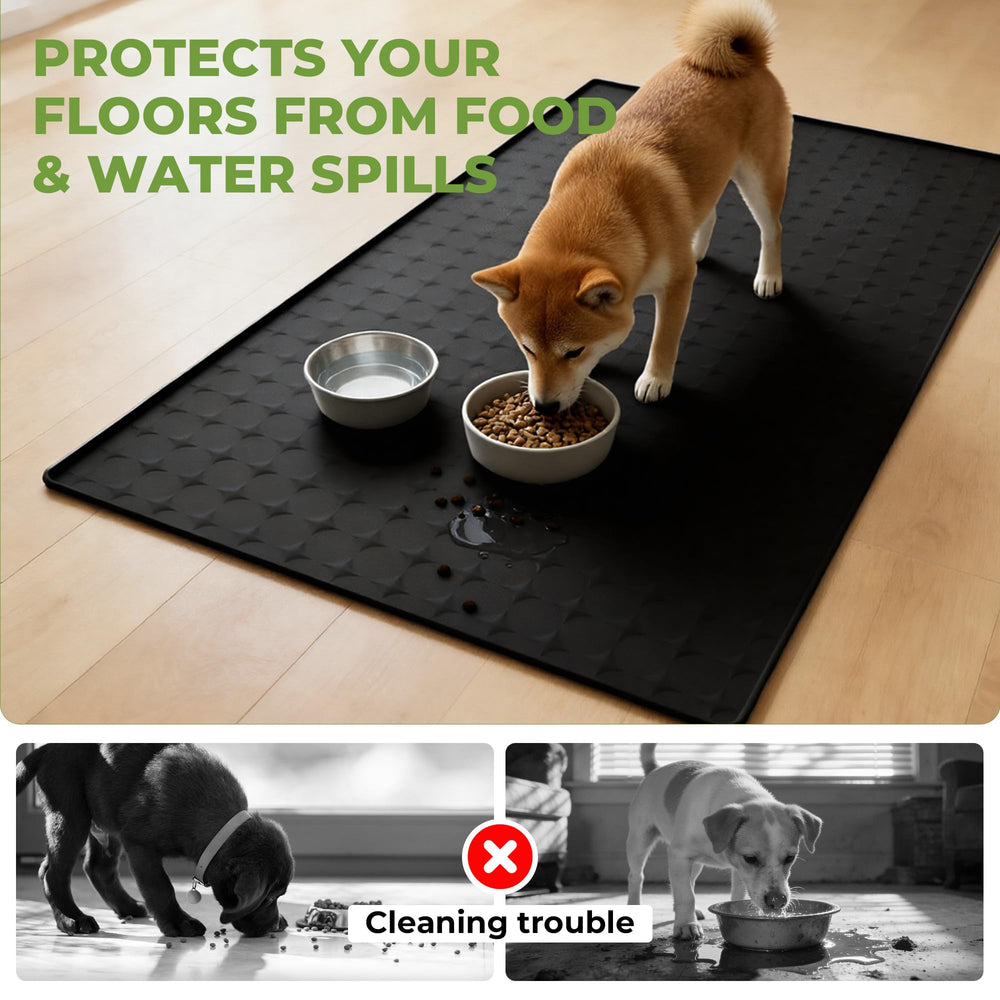TCULOSD machine-washable silicone mat for easy cleanup.