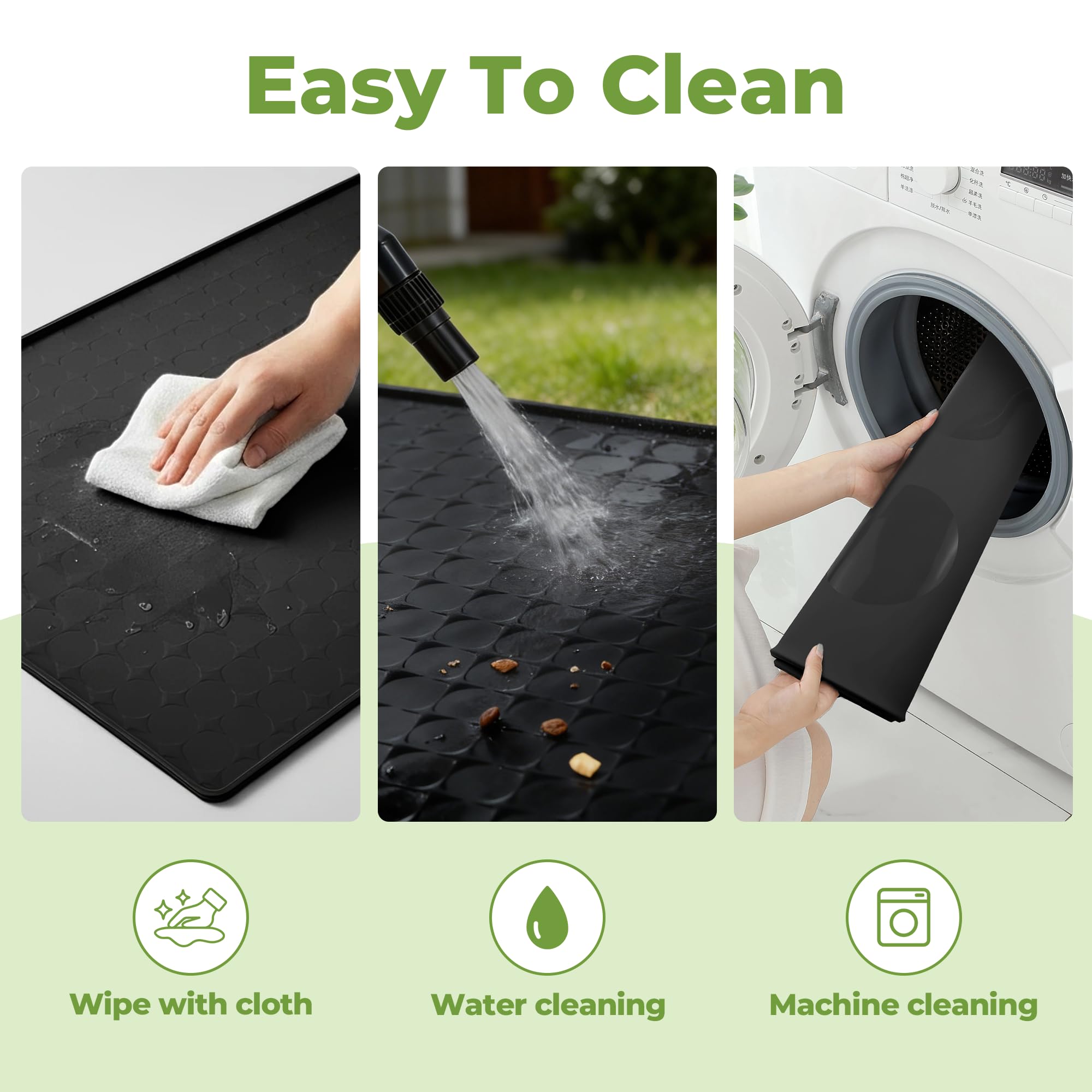 TCULOSD waterproof tray doubles as litter mat and fountain tray.