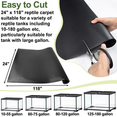 TCYPUHL leopard gecko terrarium flooring supports natural movement and easy maintenance.