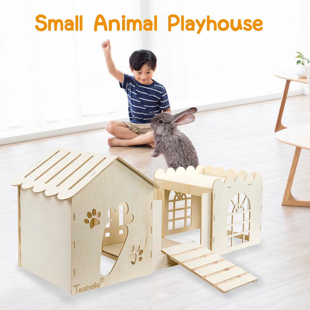 Teabelle Small Pets Room Layout provides secure hiding and napping spaces