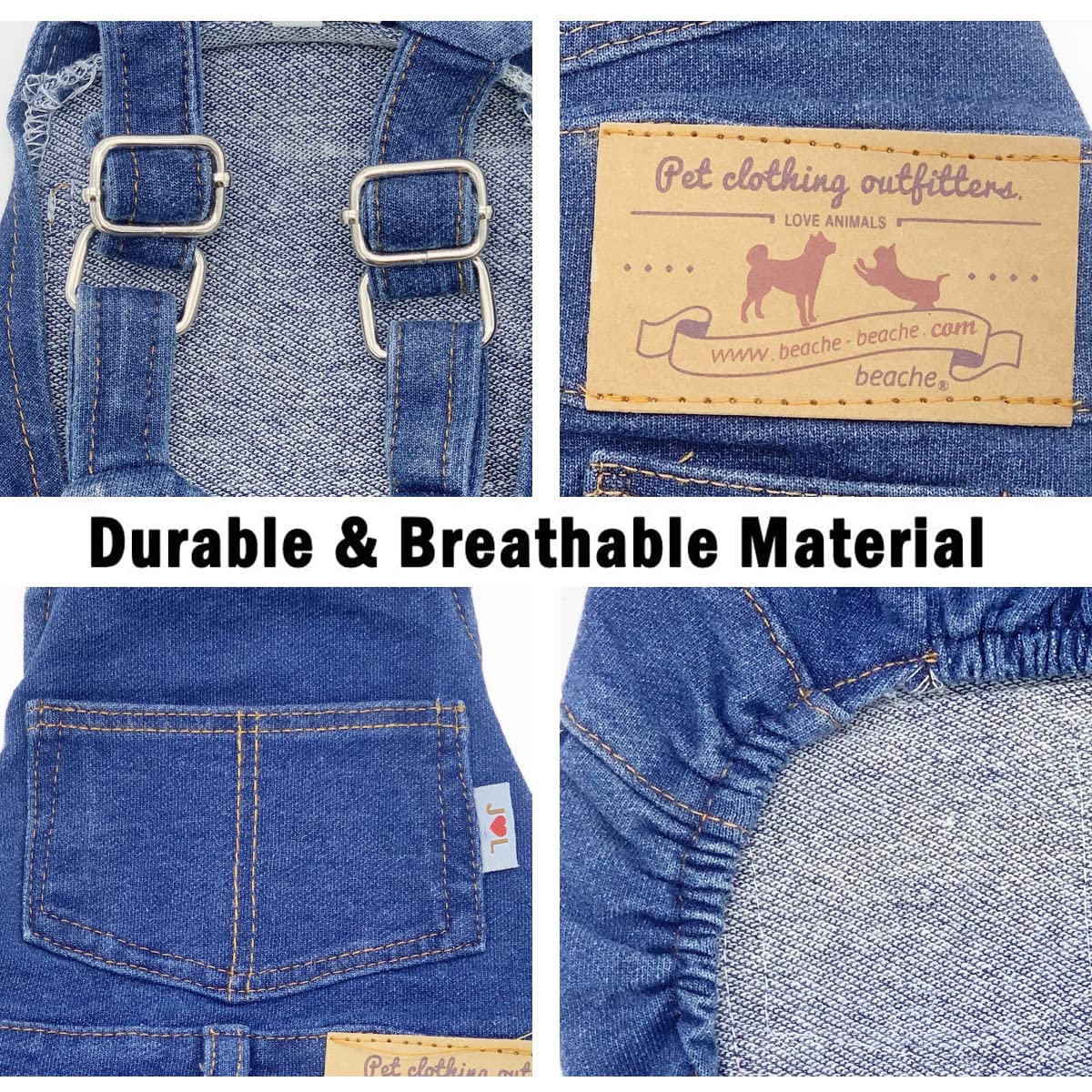 Tealots pet jean jacket pants combo for versatile outfits