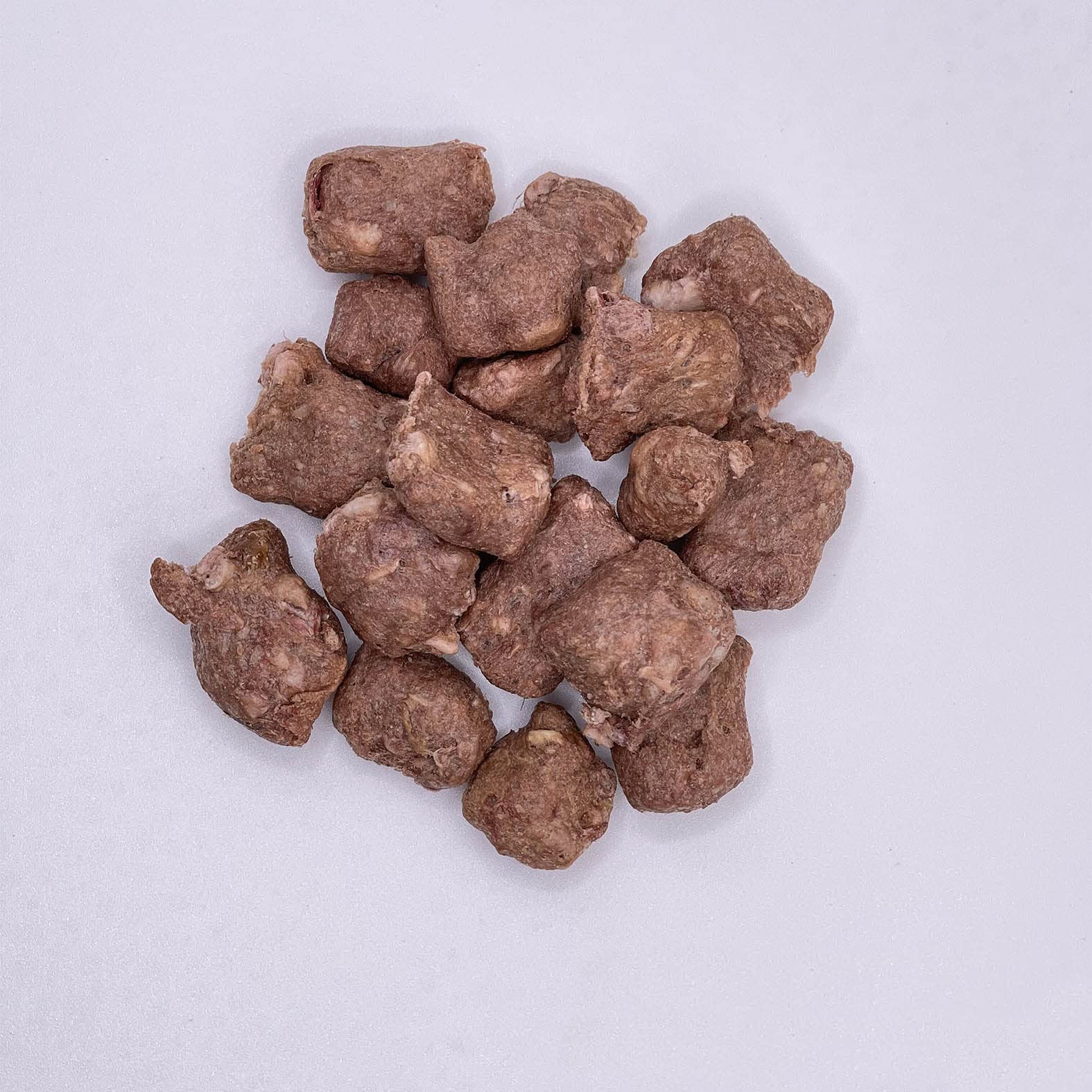5.4 oz bag of Team Dog training treats ready for use.