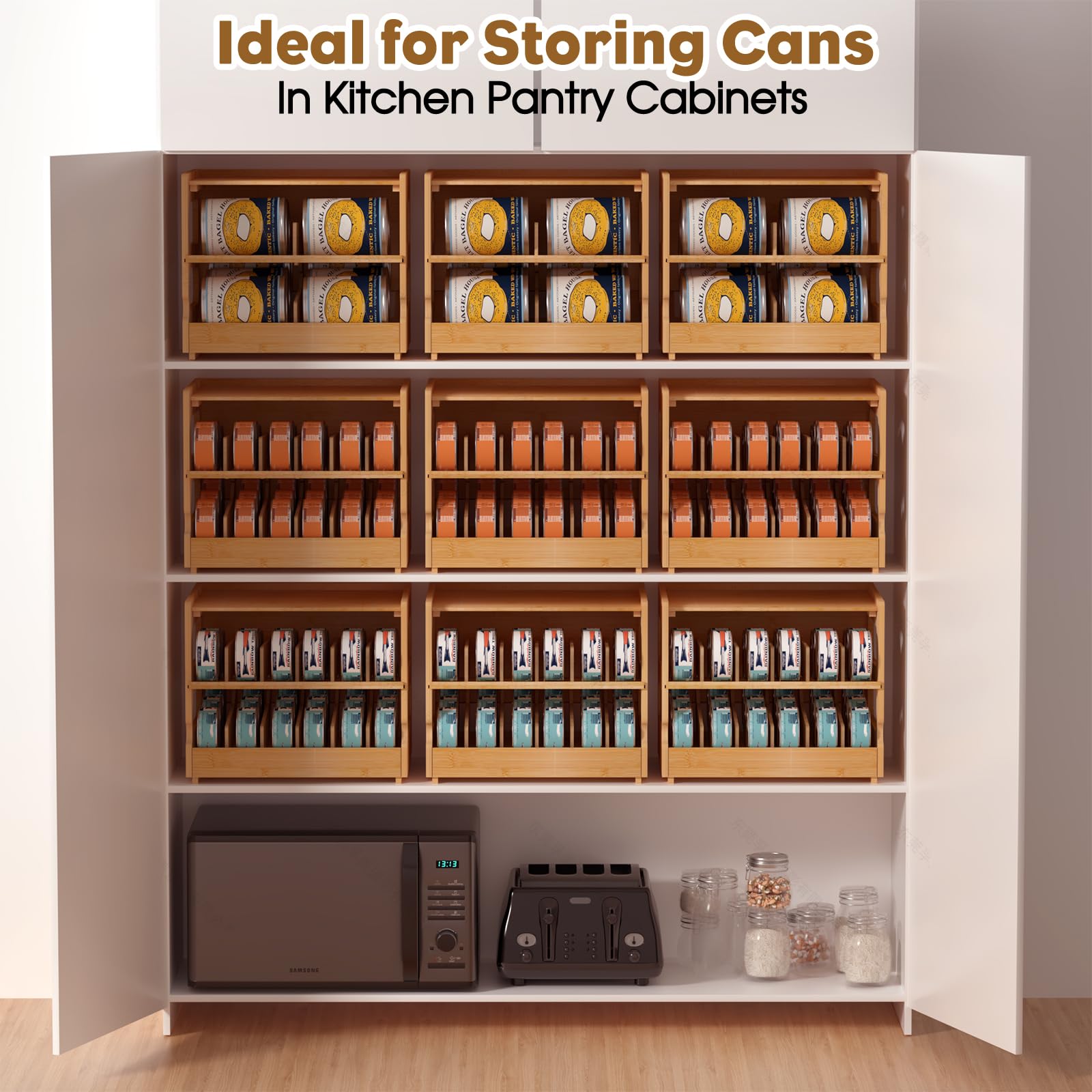 Teamkio adjustable dividers customize can compartments for various sizes.