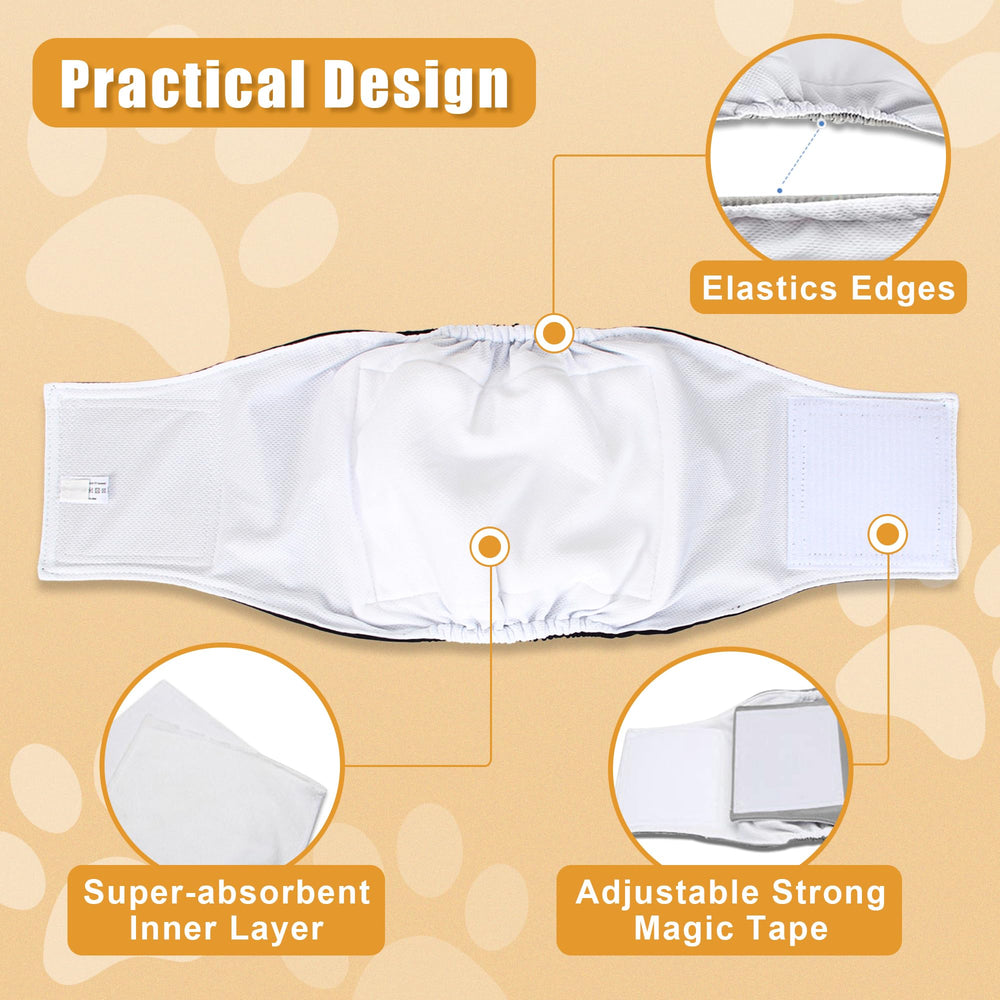 Teamoy gray wrap diaper on a dog demonstrates discreet, washable incontinence solution.