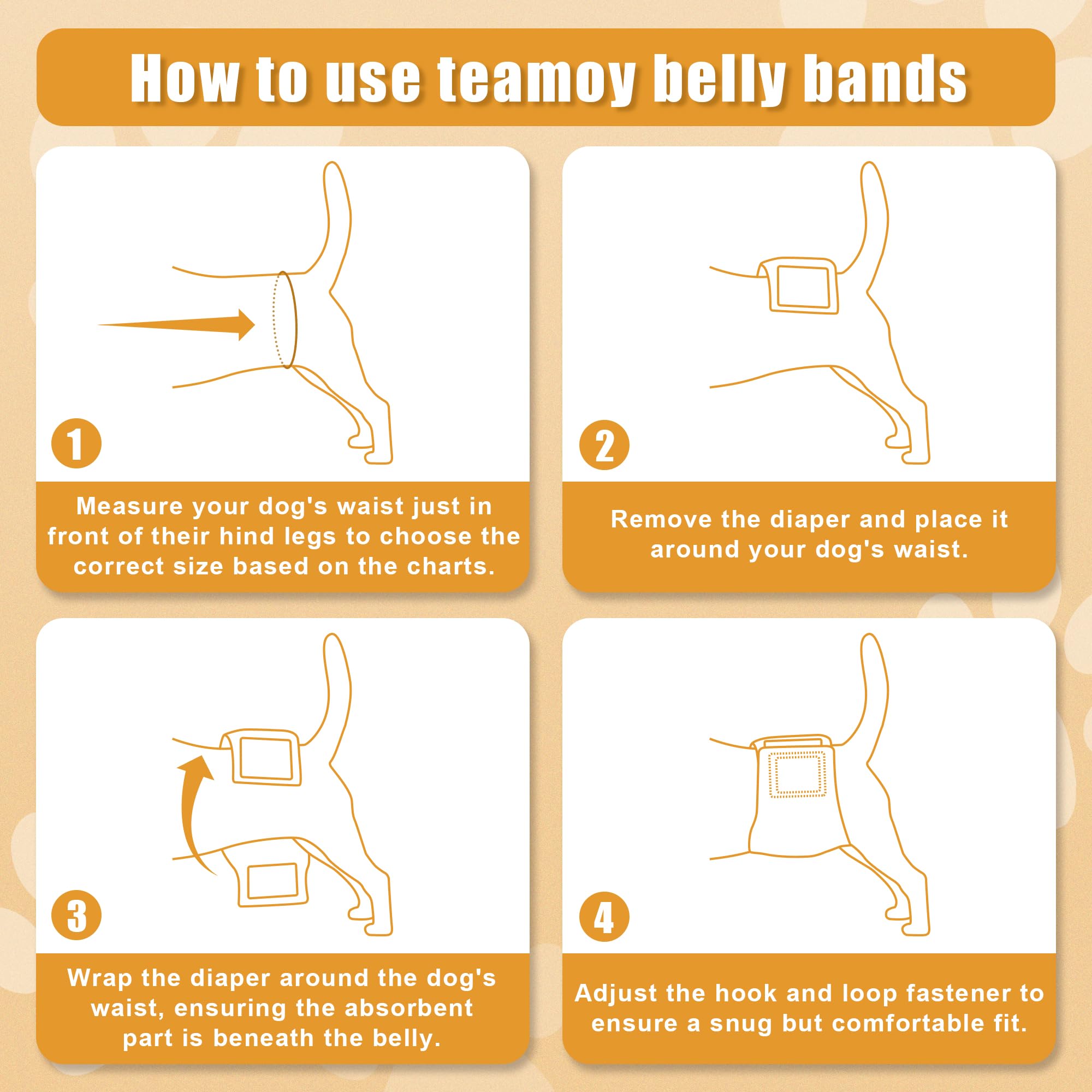 Teamoy wrap diapers magic-tape close-up highlights easy, secure sizing.