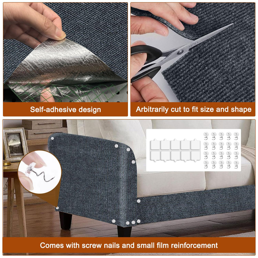 TEBANTY cat scratch mat cut to size fits sofas and corners