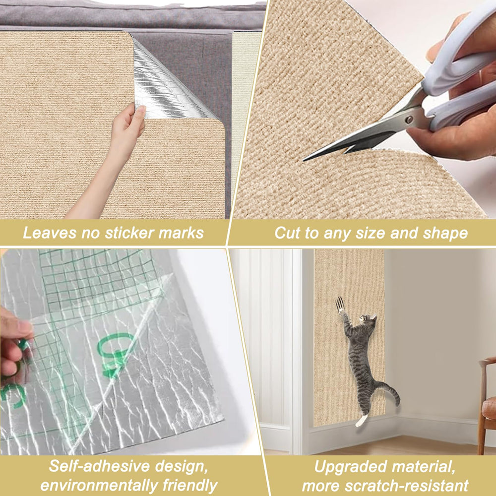 TEBANTY Cat Scratch Mat versatile for wardrobes and table legs