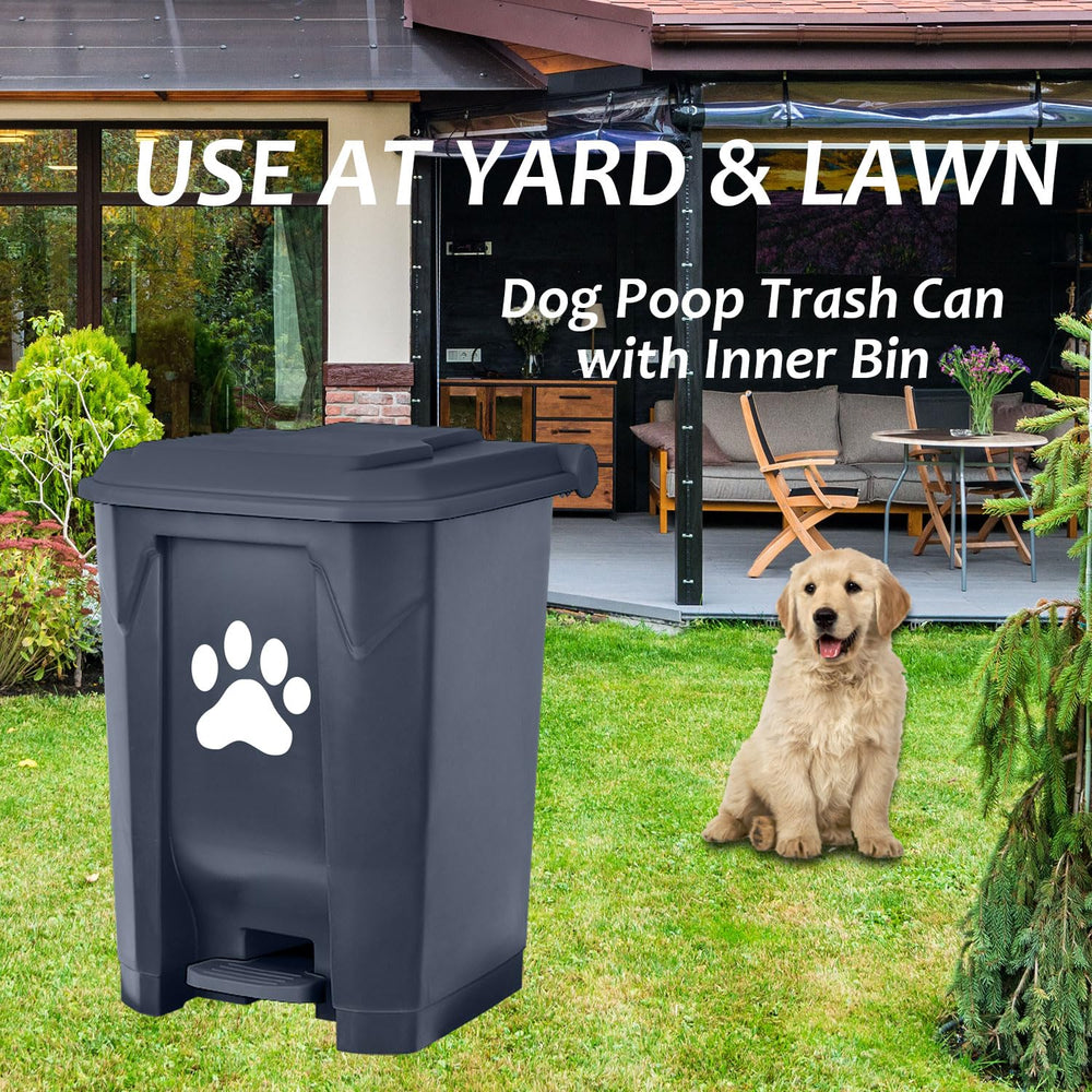 tebiet paw print design on pet waste station for clear outdoor signage