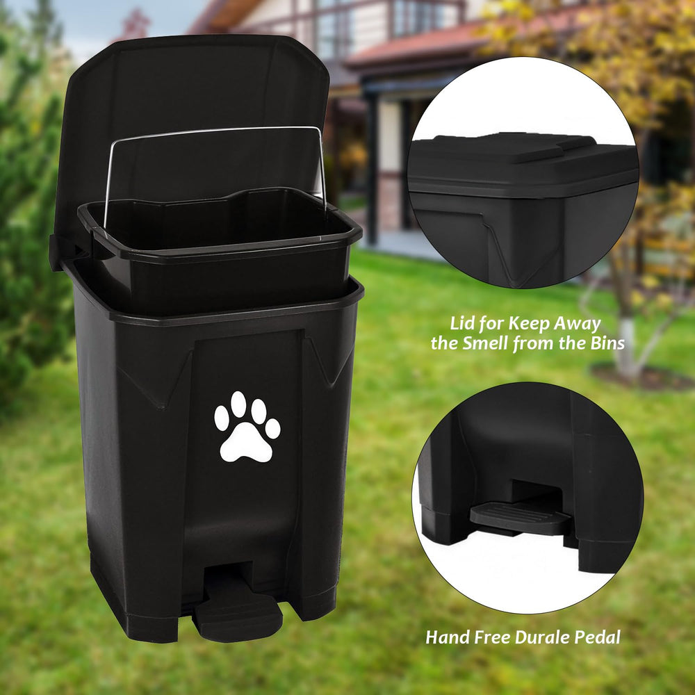 Tebiete large capacity waste bin for yard and garden use