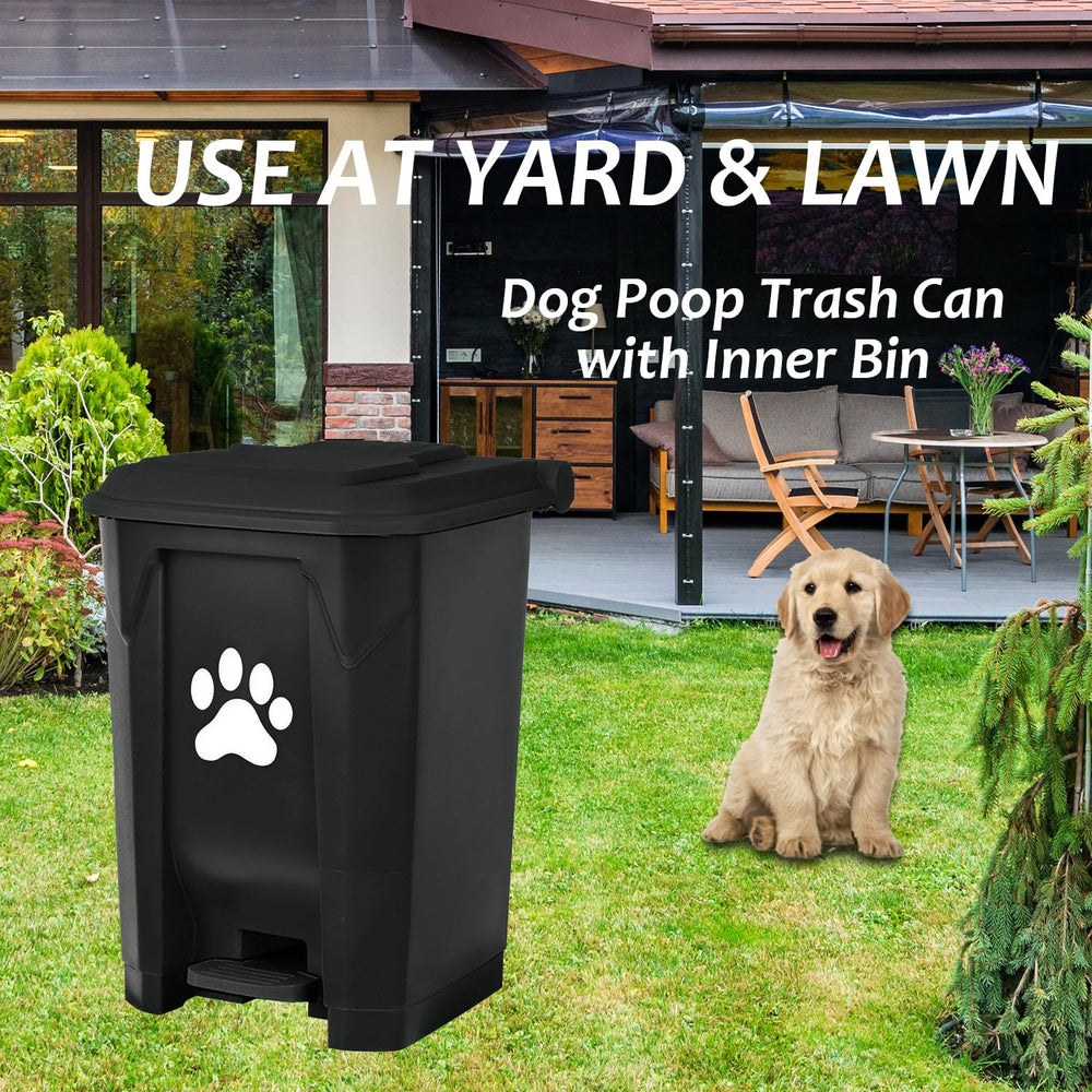 Tebiete paw print design waste bin for quick recognition