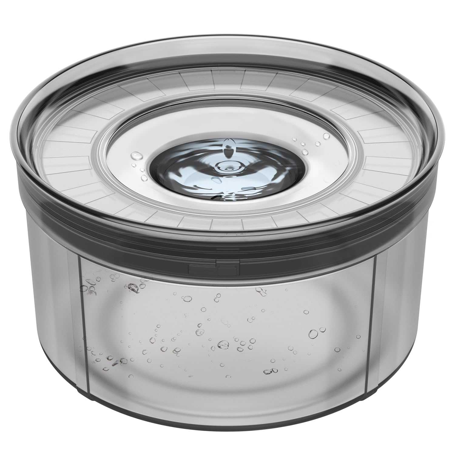 Techphardo 1Gallon No Spill Dog Water Bowl with cover lip prevents spills on messy floors