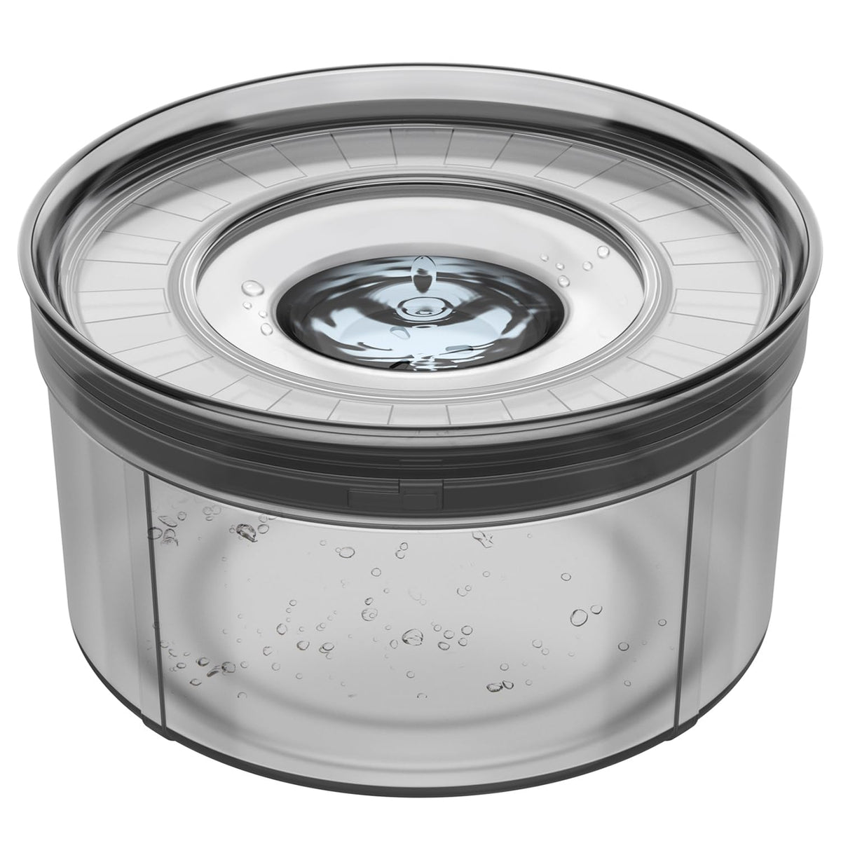 Techphardo 1Gallon No Spill Dog Water Bowl with cover lip prevents spills on messy floors