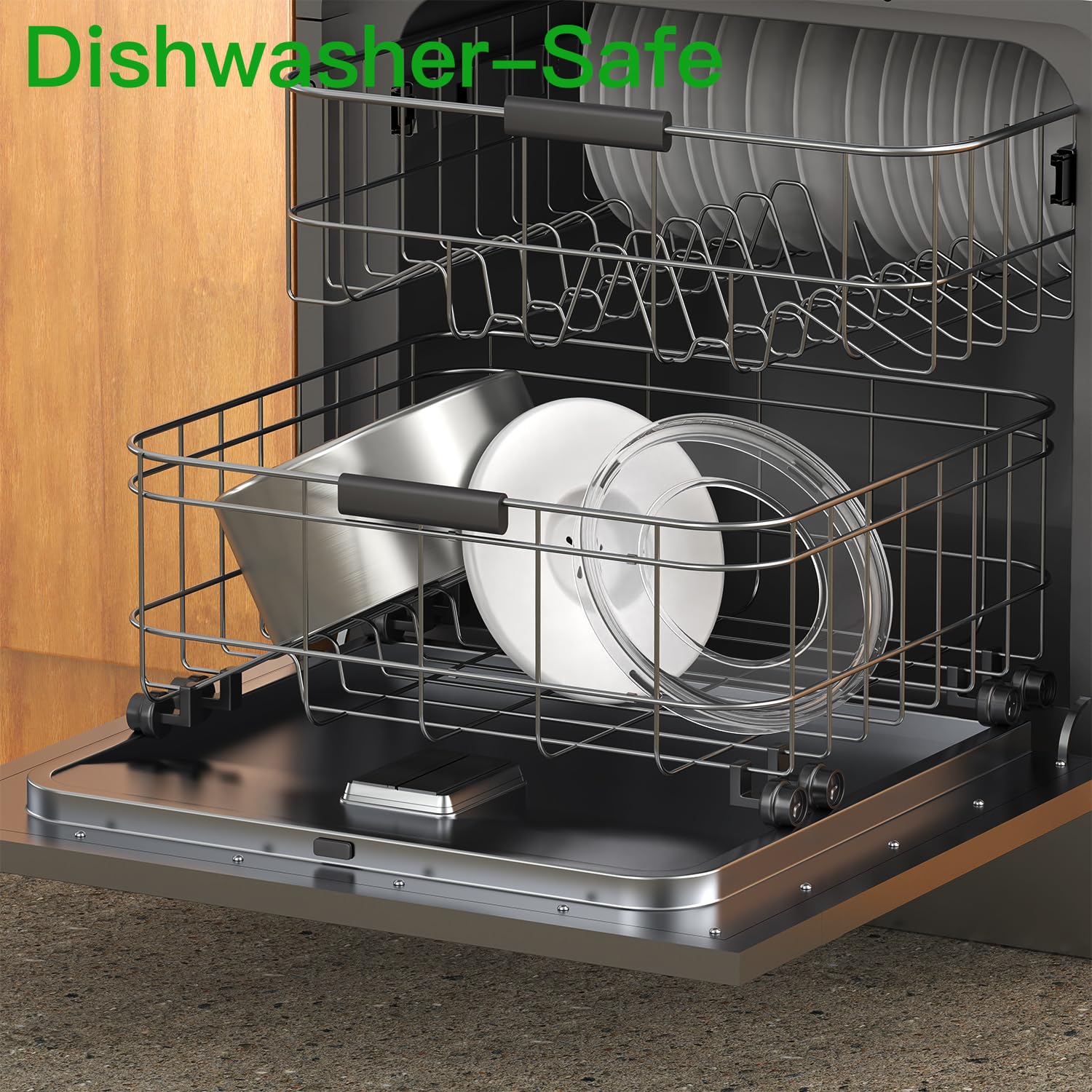 Techphardo dishwasher-safe design for quick cleaning after meals.