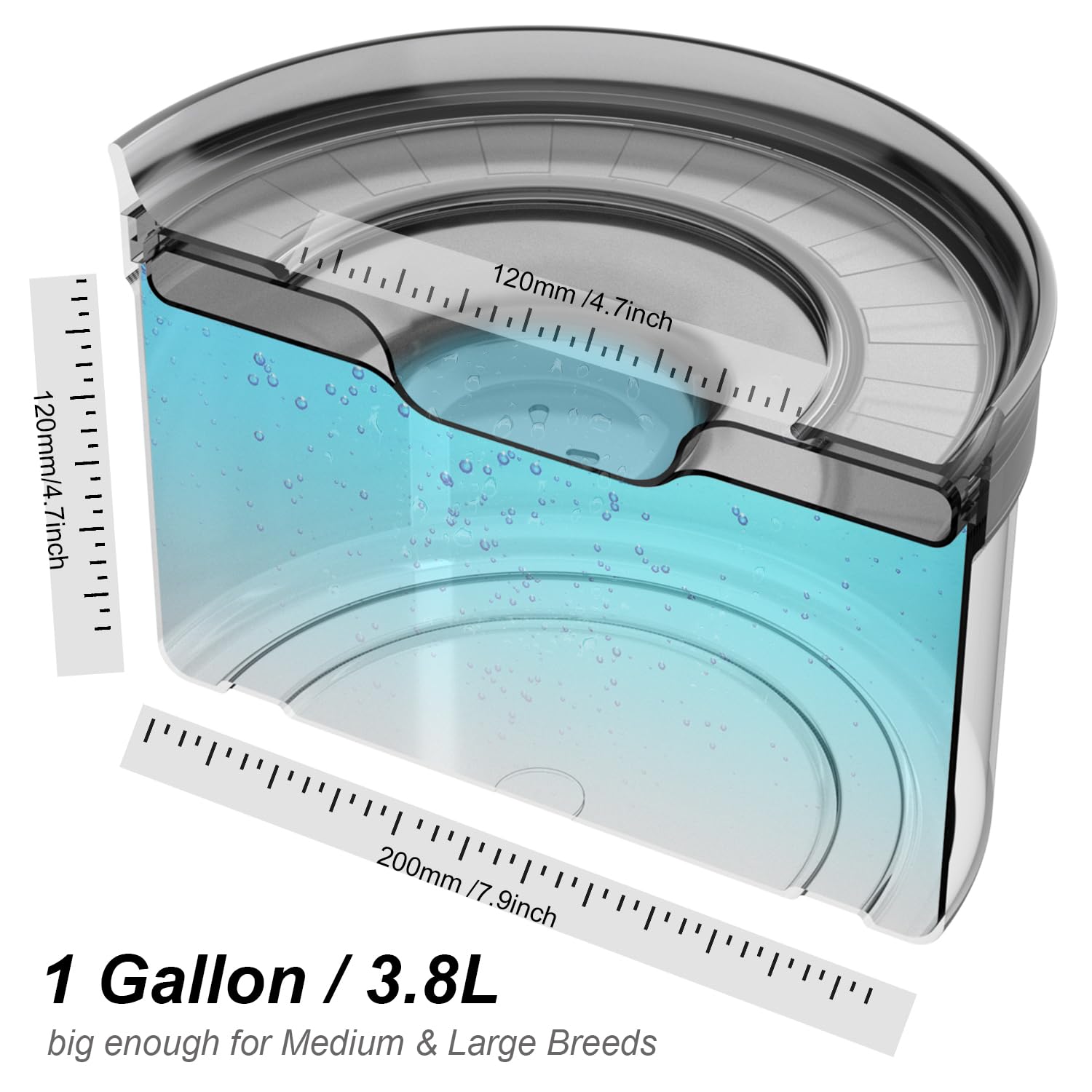 Techphardo magic-float-disk keeps water level steady, reducing splash during energetic drinking