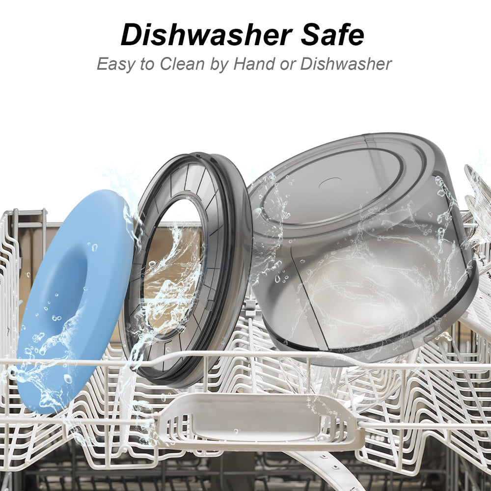 Techphardo non-slip silicone base keeps bowl steady.