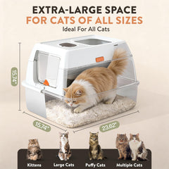 Teeny Pawty XL interior provides generous 30L space for large cats.