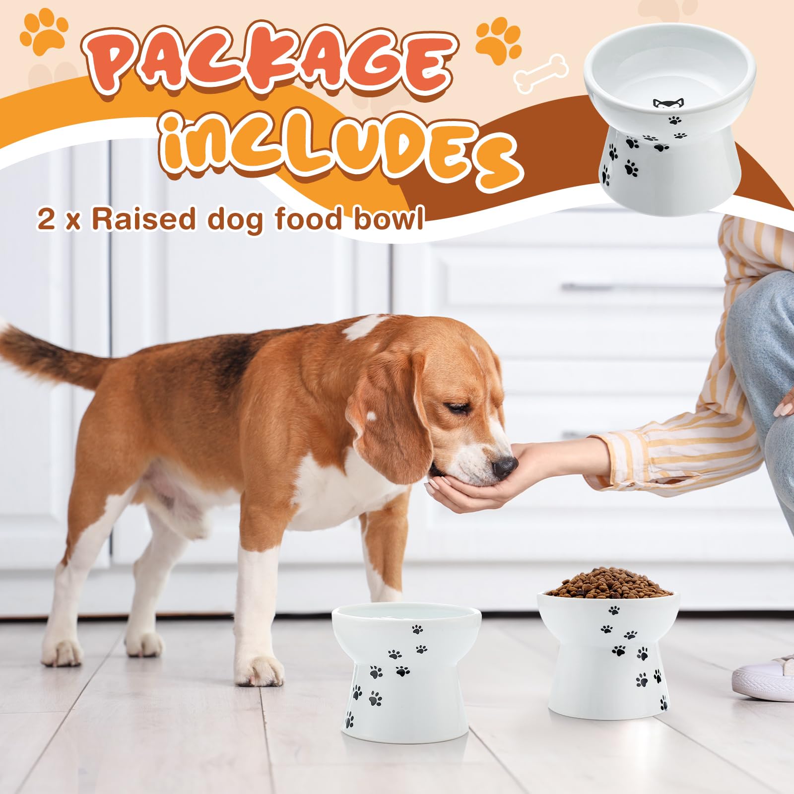 Teenyyou nonslip dog bowl helps prevent spills during meals
