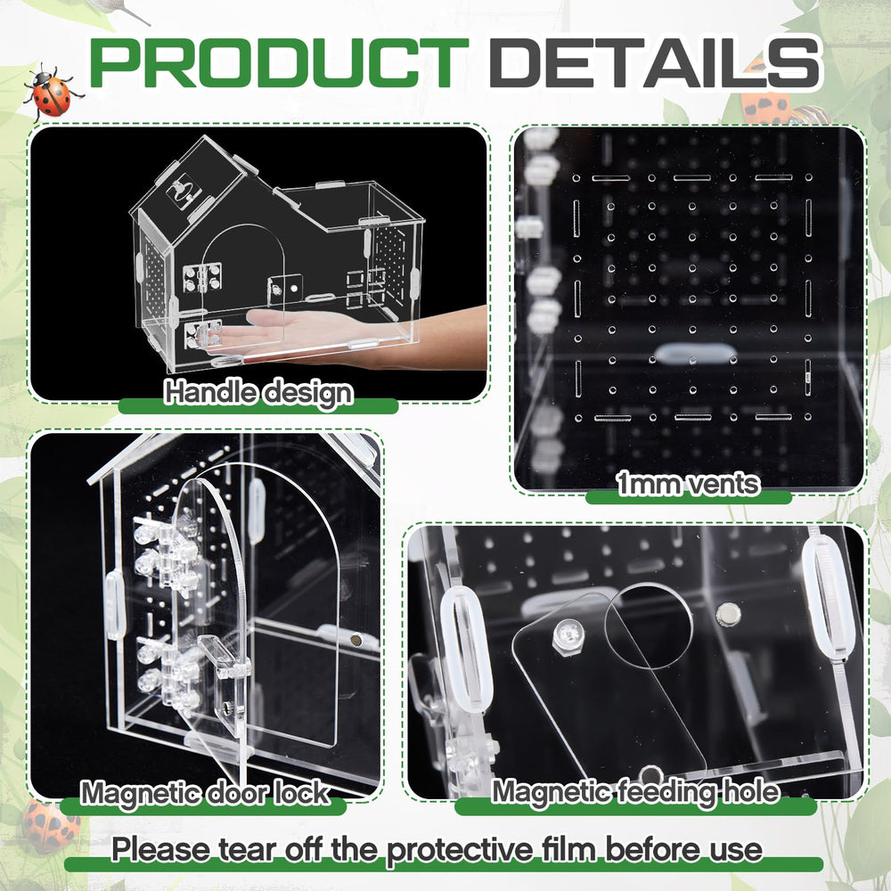 Teenyyou spider enclosure handle for easy transport and setup