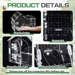 Teenyyou spider enclosure handle for easy transport and setup