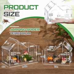 Teenyyou spider enclosure magnetic door provides secure, tool-free access for feeding